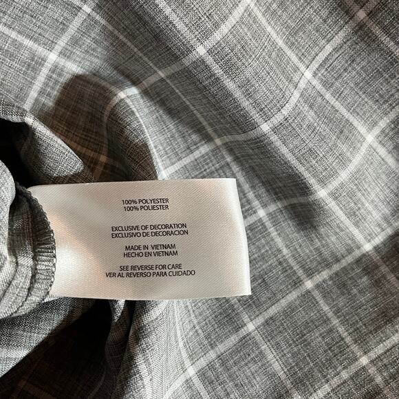 Orvis Shirt Mens Size 2XL Gray Checkered Short Sleeve Button Up Outdoor Casual‎ - Picture 7 of 10